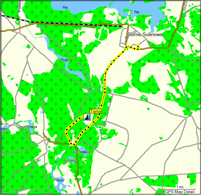 track Borne Sulinowo - Tama